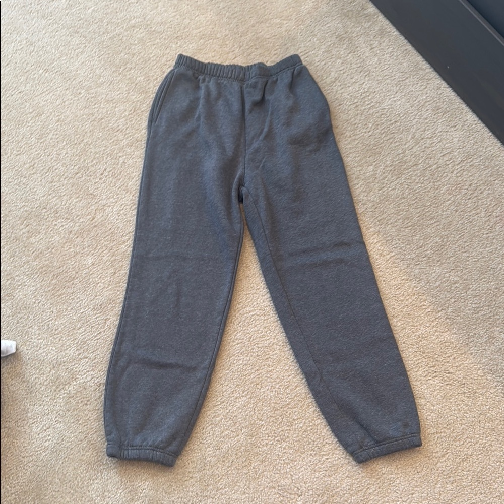 SHEIN Gray Track Pants Elastic Cuffed Joggers